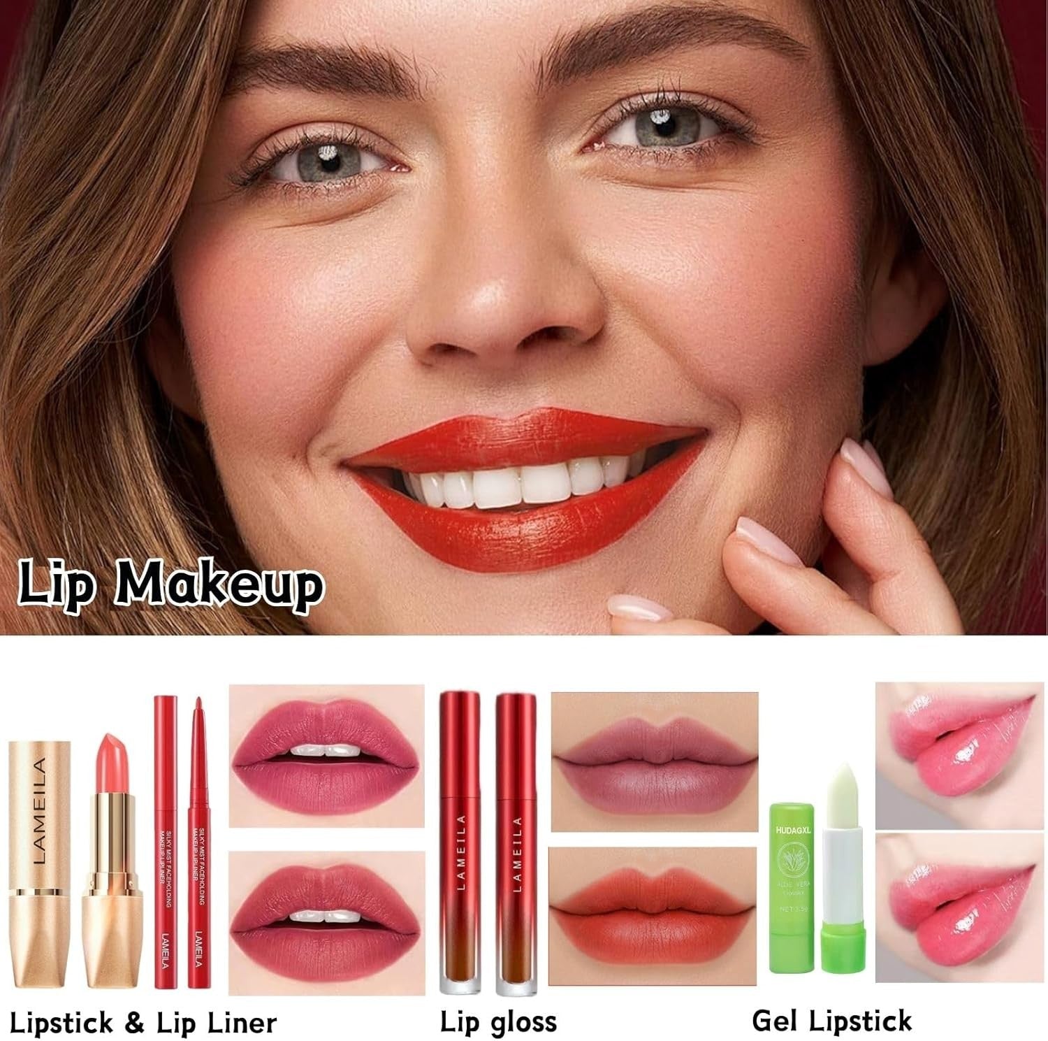 All-in-One 44PCS Makeup Kit for Women – Eyeshadow, Lipstick & Brushes
