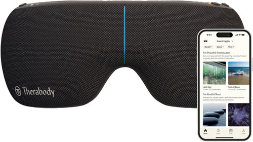 Smart Heated Eye Mask Temple Massage Blackout Sleep Aid Headache Relief