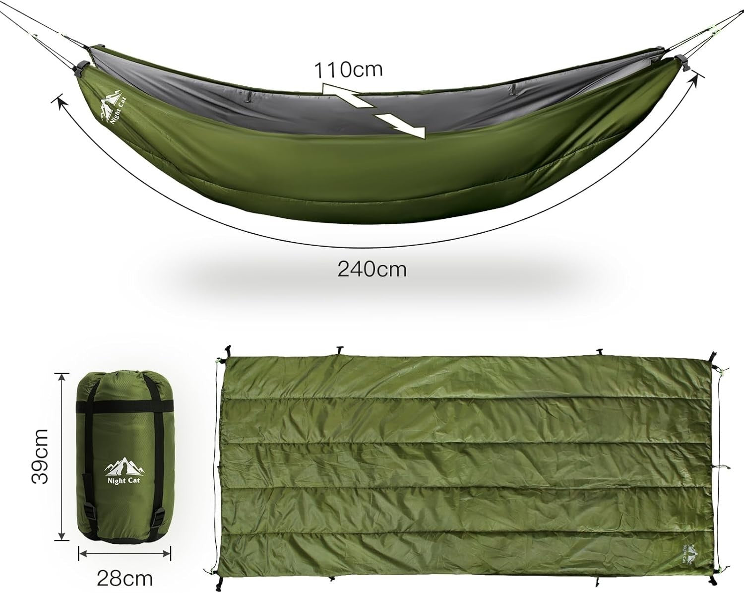 Hammock Underquilt Warm Camping Blanket | Lightweight 4-Season Outdoor Gear