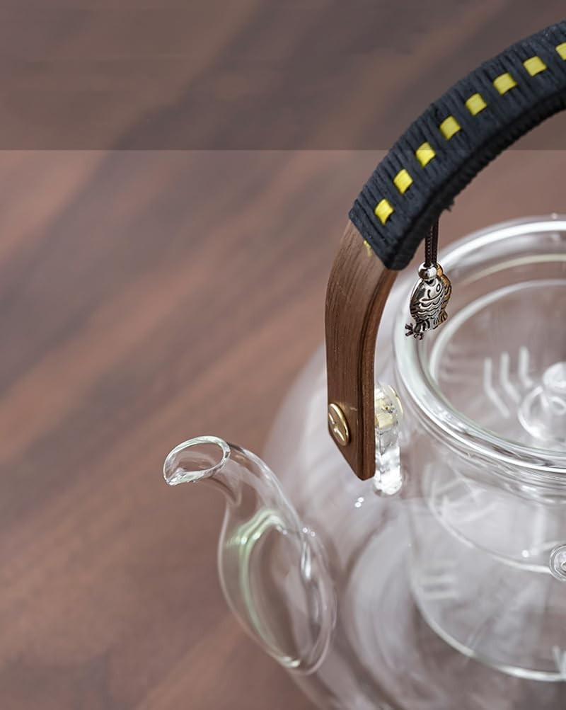 950ml Japanese Style Glass Teapot with Infuser Stovetop Safe Tea Pot