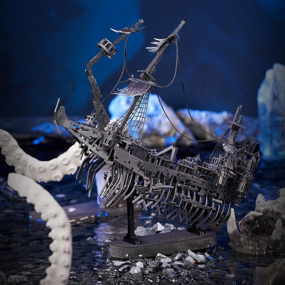 3D Metal Silent Ghost Pirate Ship Puzzle – Durable DIY Model Kit