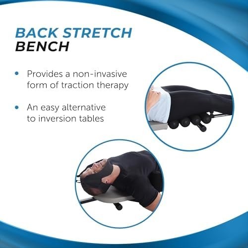 Inline Back Stretch Bench Cervical Traction Up to 250lb