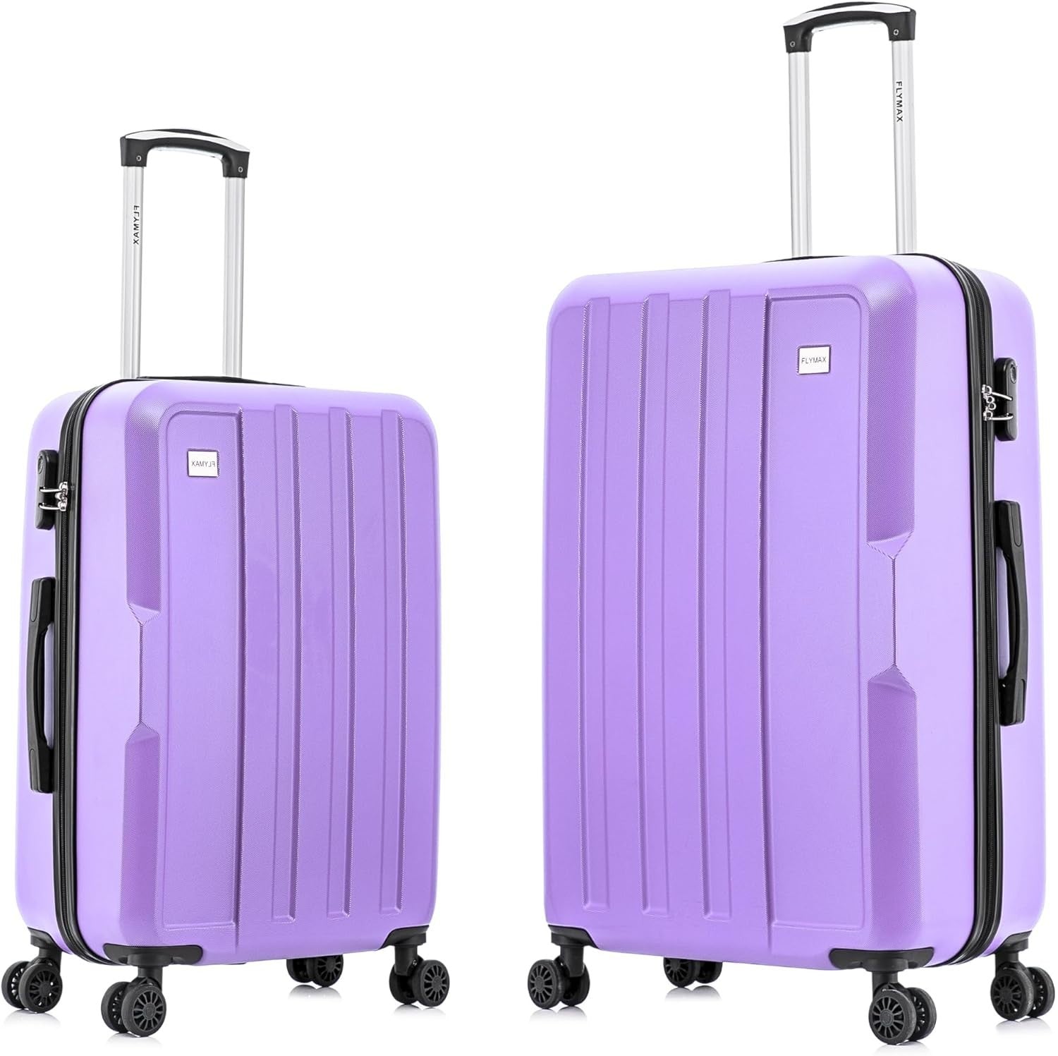 2pc Hard Shell Luggage Set Large + Medium Suitcases 4 Wheel Lightweight