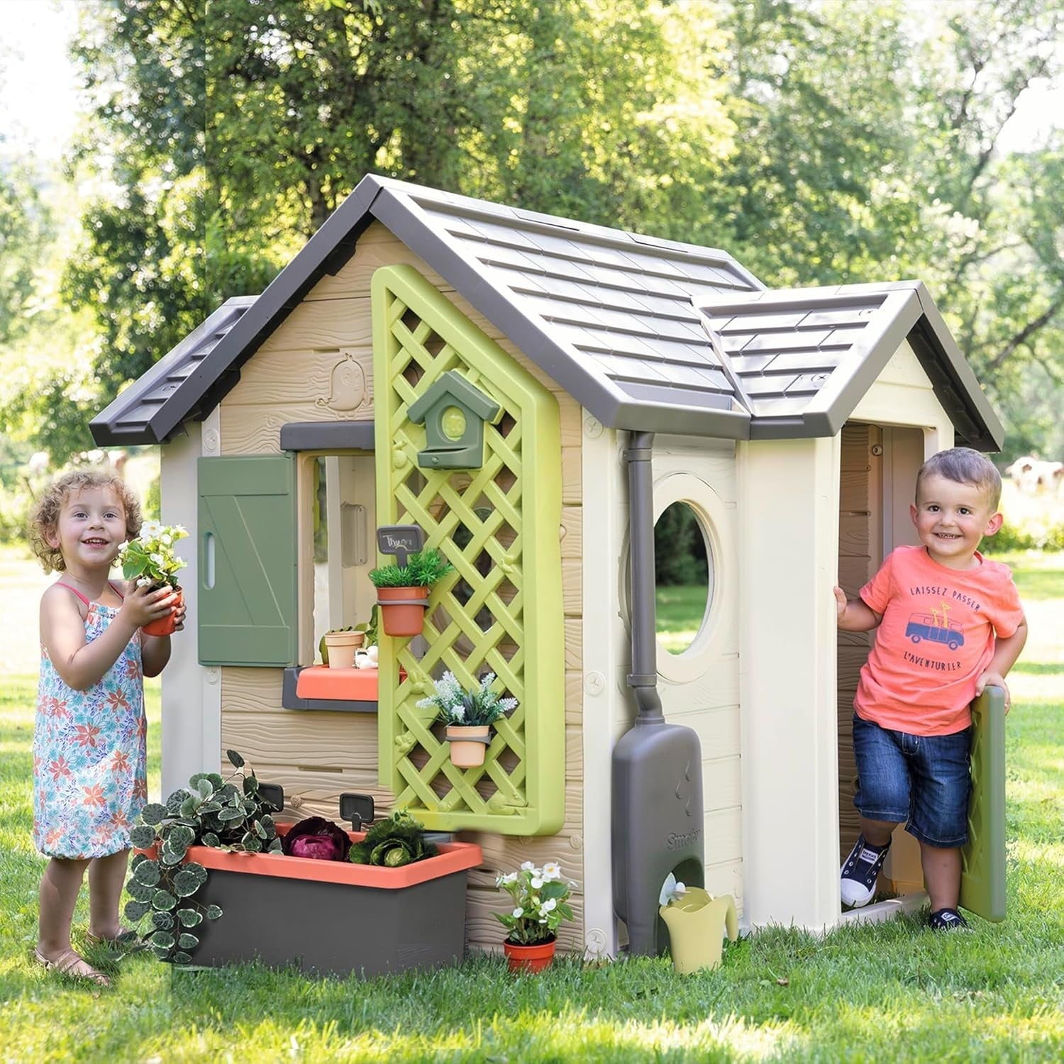 Kids Garden Playhouse with Accessories Indoor Outdoor Eco Play Age 2+