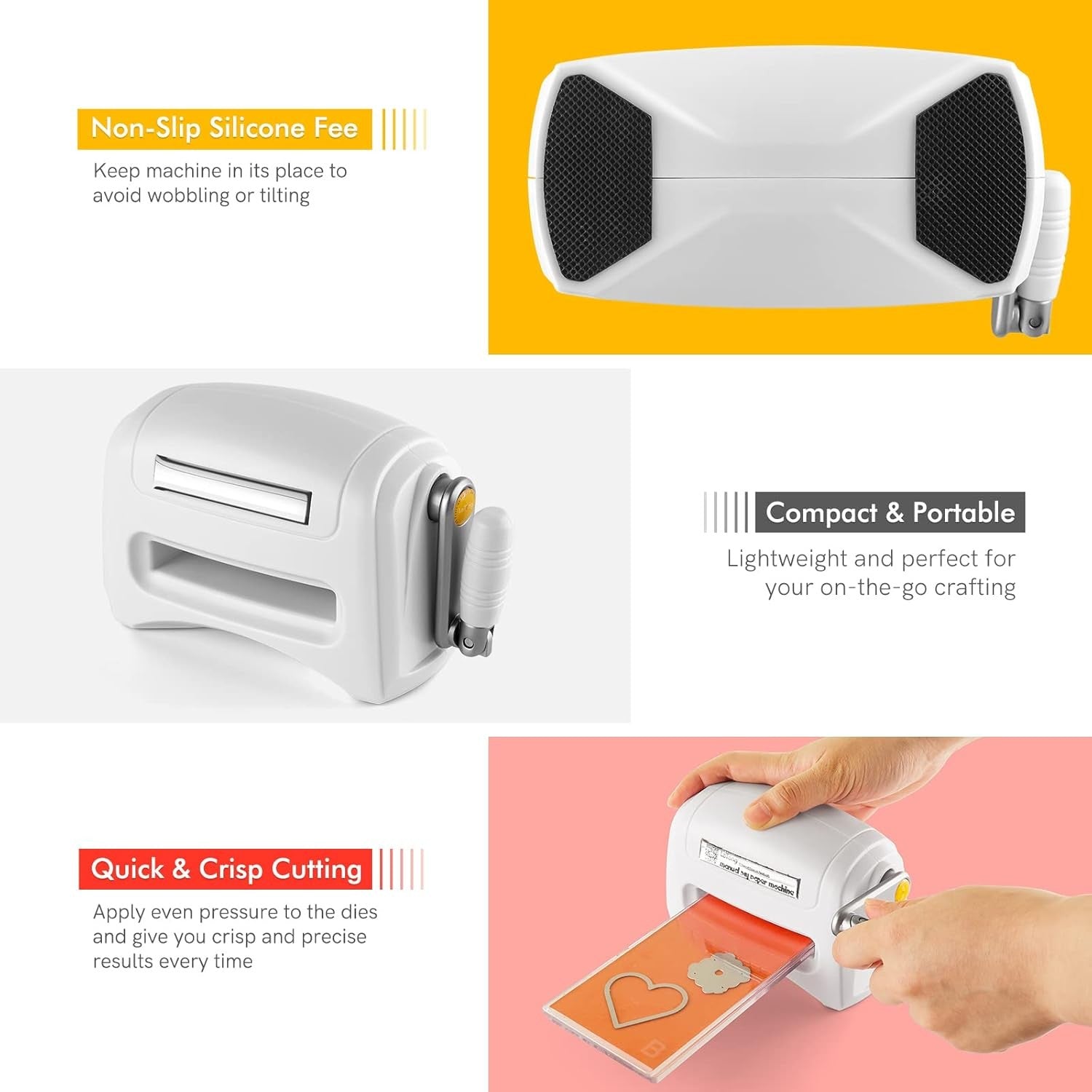 Mini Die Cutting Machine Manual Embossing Press Desktop Craft Cutter