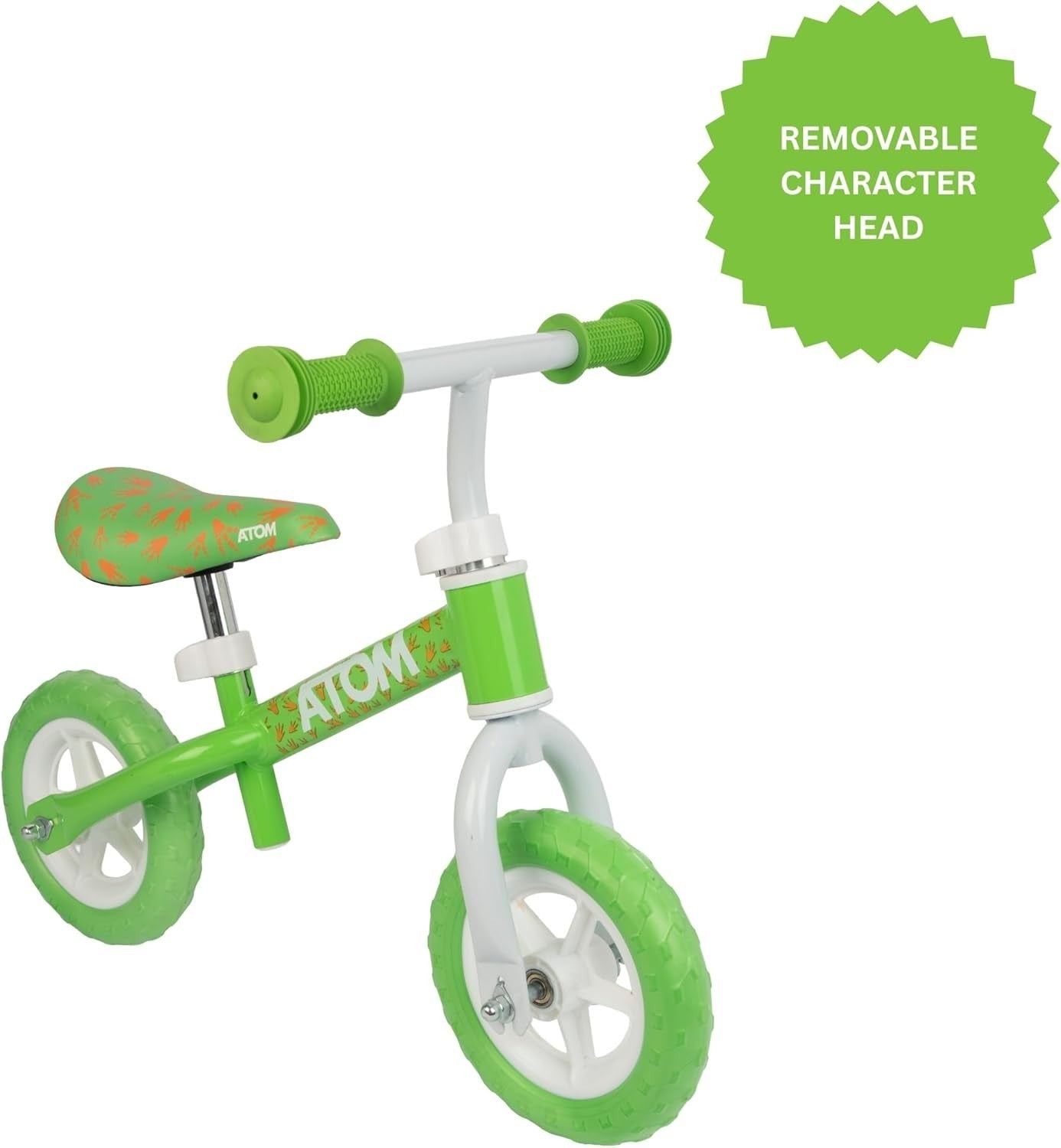 8" Kids Balance Bike Adjustable Seat Toddler Training Bicycle Green