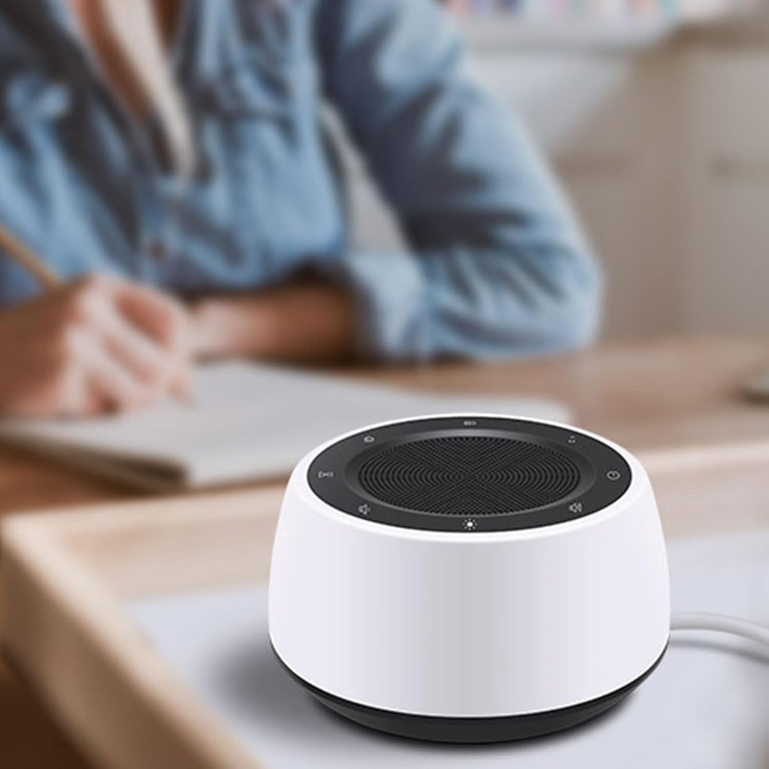 White Noise Sleep Machine for Babies & Adults | Night Light & Lullabies