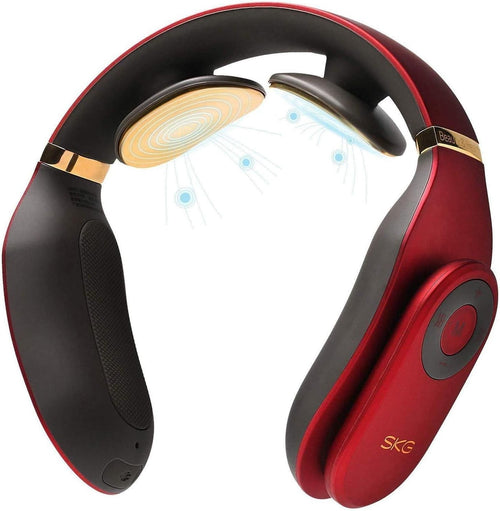 Wireless 3D Neck Massager with Heating, Rechargeable Portable Deep Tissue Pain R