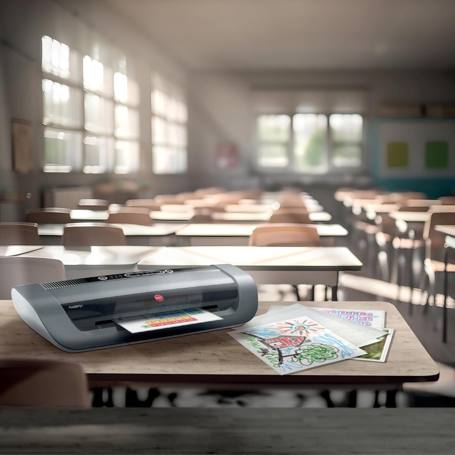 Heavy Duty A3 Laminator High Speed Classroom Use 75–250 Mic Auto Reverse