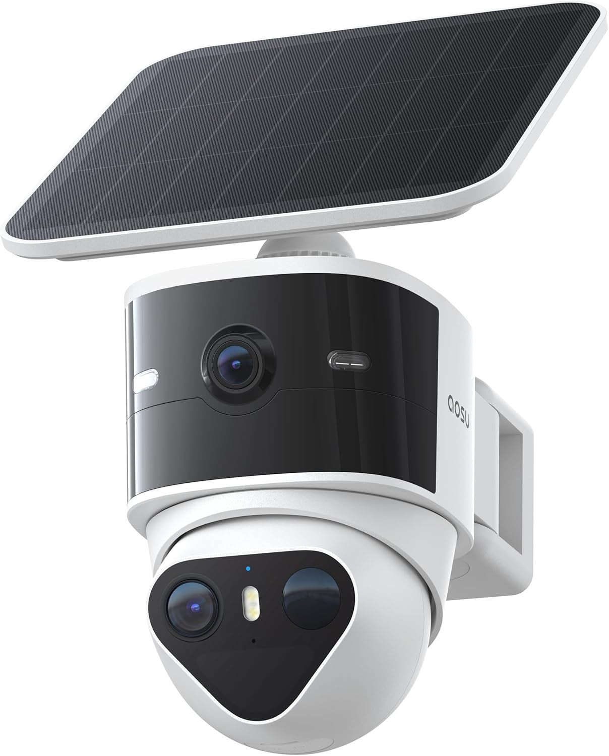 5MP Solar Security Camera Wireless Outdoor 360° PTZ AI Tracking 8X Zoom