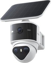 5MP Solar Security Camera Wireless Outdoor 360° PTZ AI Tracking 8X Zoom
