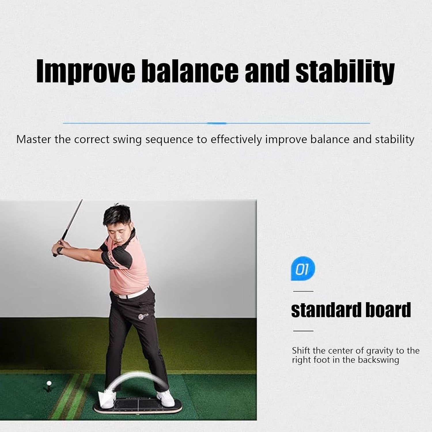 Golf Pressure Plate Swing Trainer Weight Transfer Aid