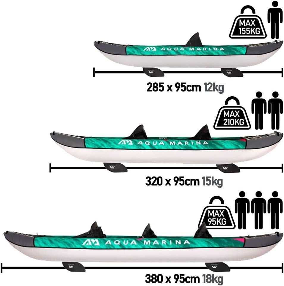 Inflatable Leisure Kayak V-Shaped Touring Canoe UV Protected
