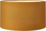 Mustard Yellow Drum Lampshade 35cm Cotton Cylinder Table Floor Lamps Lined