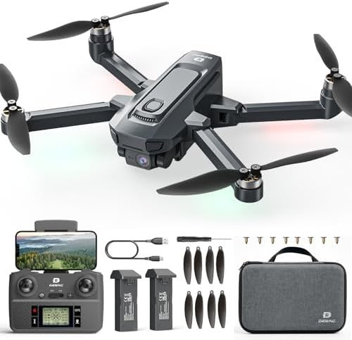 DEERC D35 GPS Drone 4K Camera Foldable Quadcopter | 40min Flight Beginner