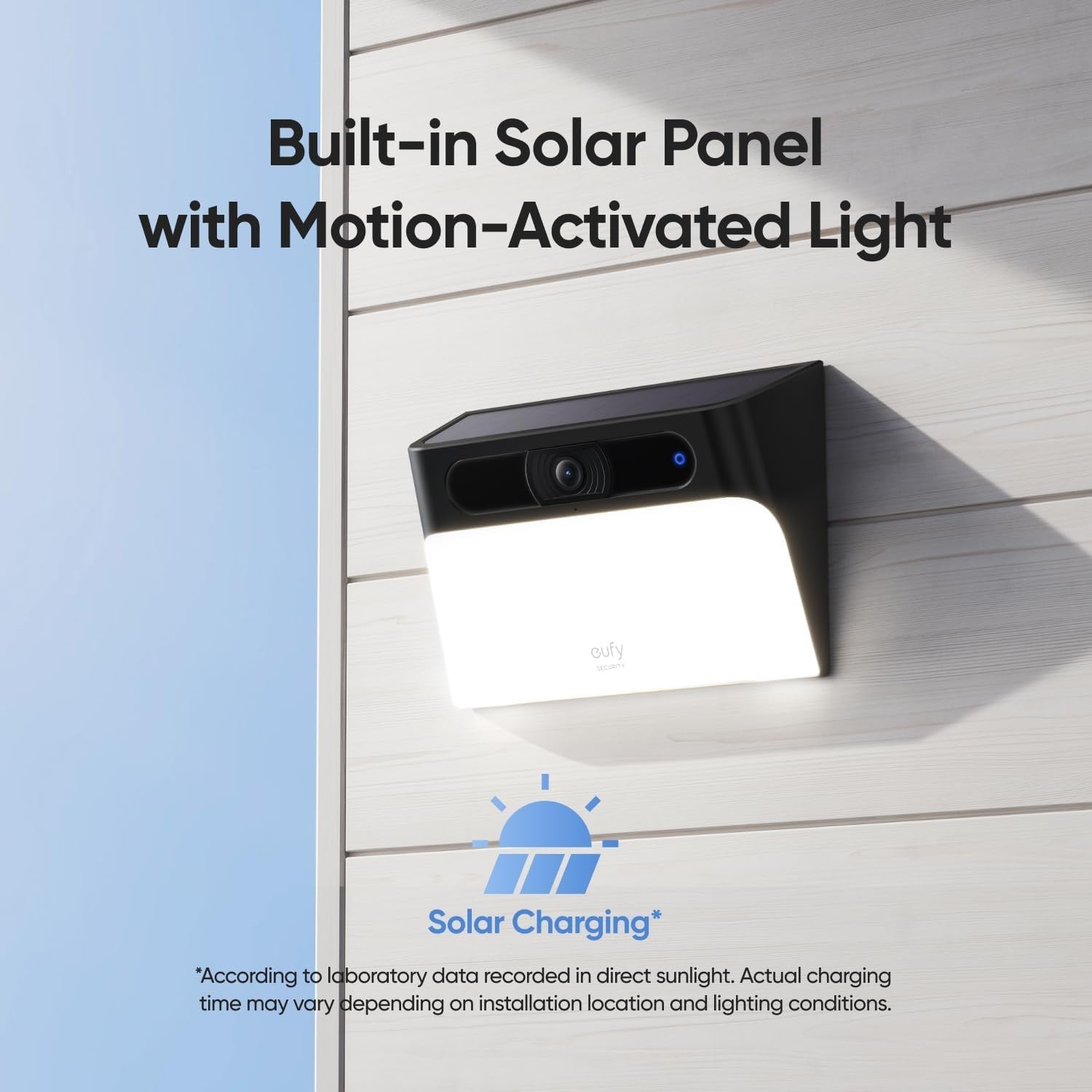 Solar Security Camera Wall Light 1080P Wireless AI Motion Detection