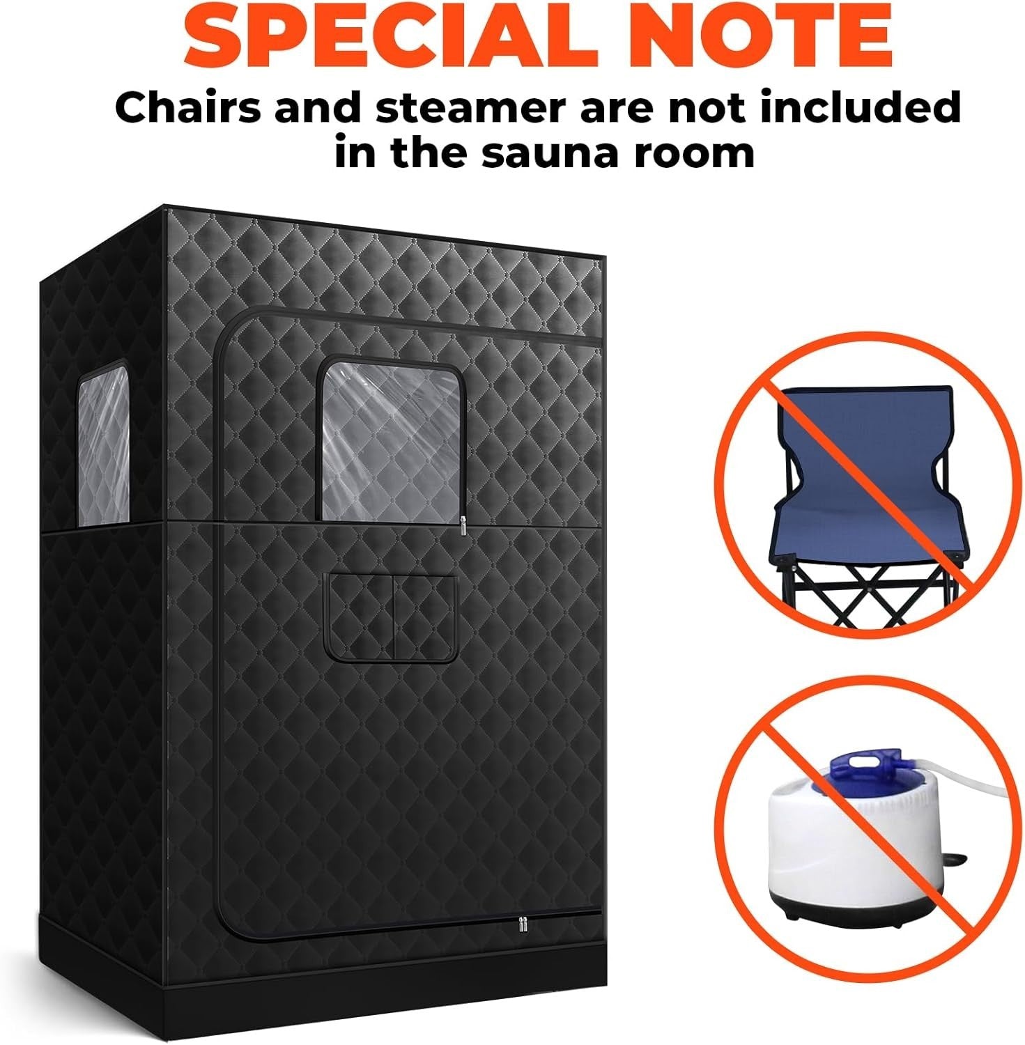 XL Portable Steam Sauna Tent 2-Person – Home Full Body Spa Box 71"