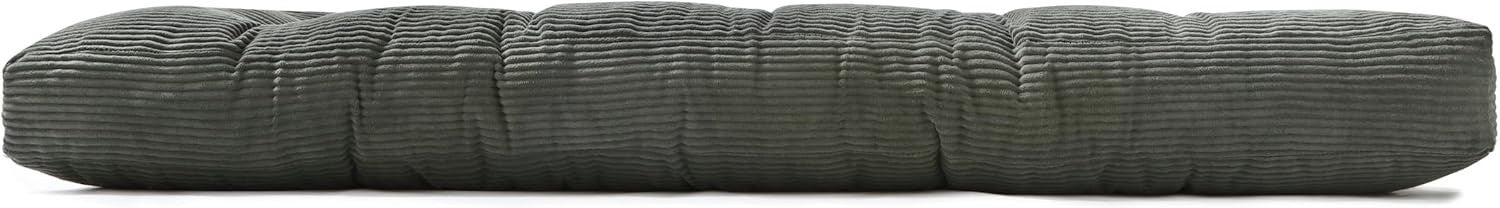 Thick Double Futon Mattress 140x190cm Floor Sofa Bed Corduroy Grey (SV)