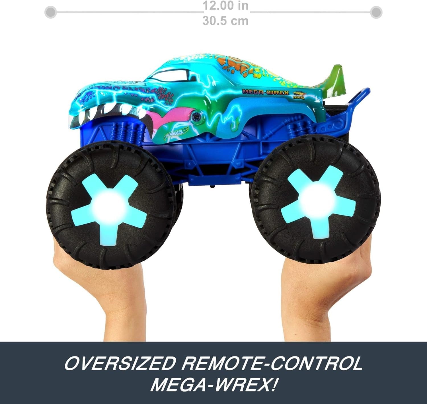 Mega-Wrex Monster RC Truck 1:15 Scale – Lights, Sounds & 3 Play Modes Battery