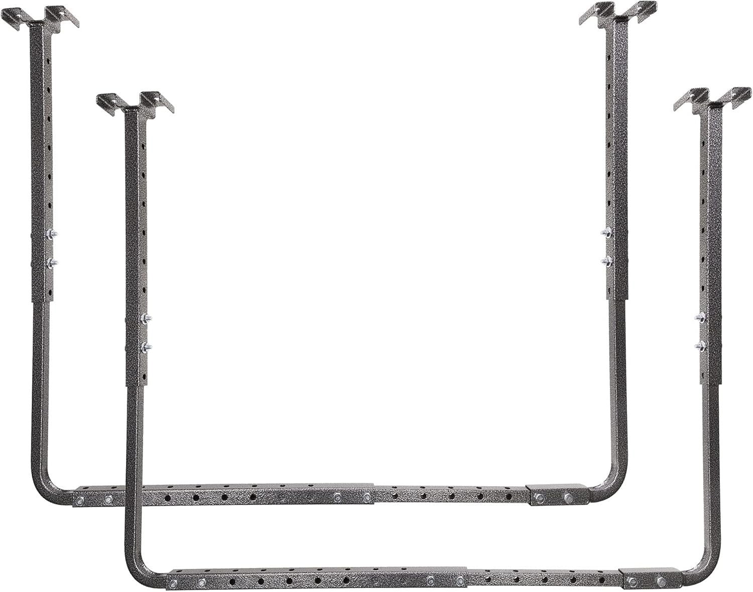 Adjustable Garage Ceiling Shelf Matte Black 86.4D x 66W x 86.4H cm