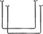 Adjustable Garage Ceiling Shelf Matte Black 86.4D x 66W x 86.4H cm