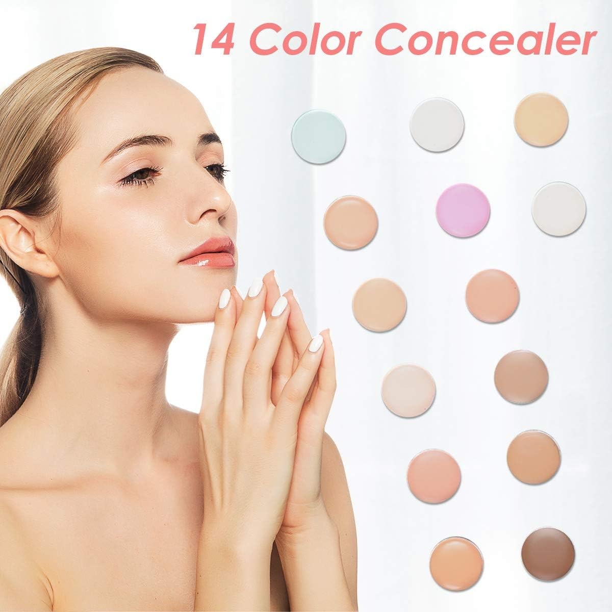 177 Colour Makeup Palette Kit With Mirror Lip Gloss & Concealer