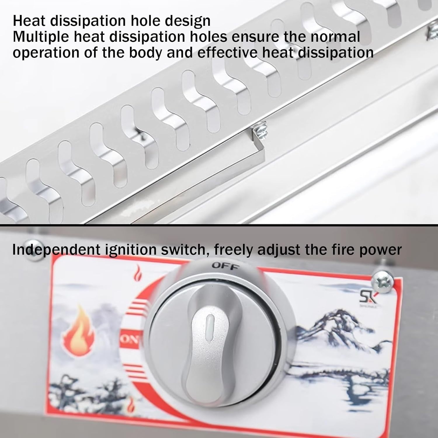 Tabletop Gas Deep Fryer 8L Stainless Steel Commercial Single Basket