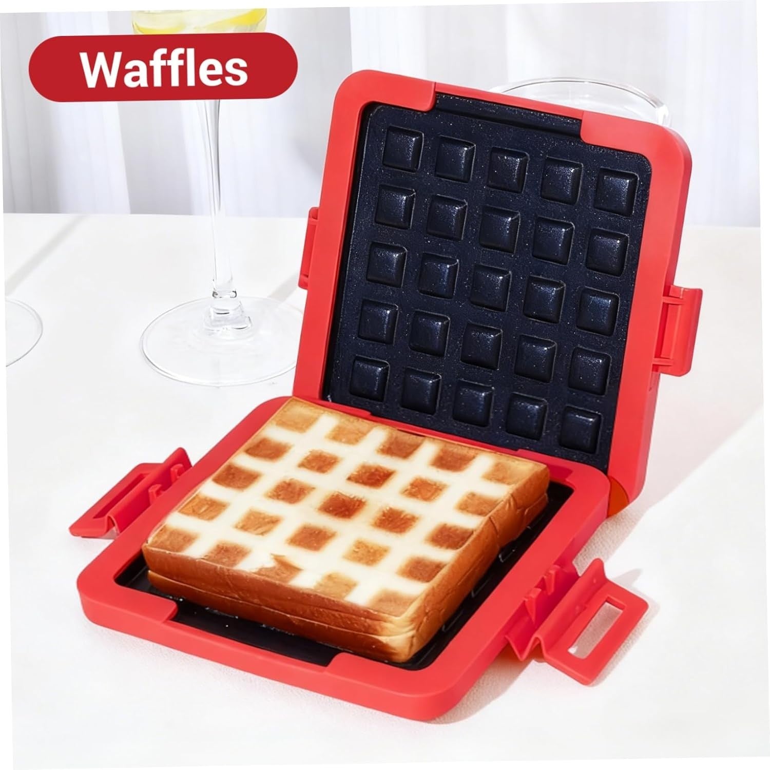 Microwave Toastie Maker Double-Sided Non-Stick Quick Sandwich Cooker