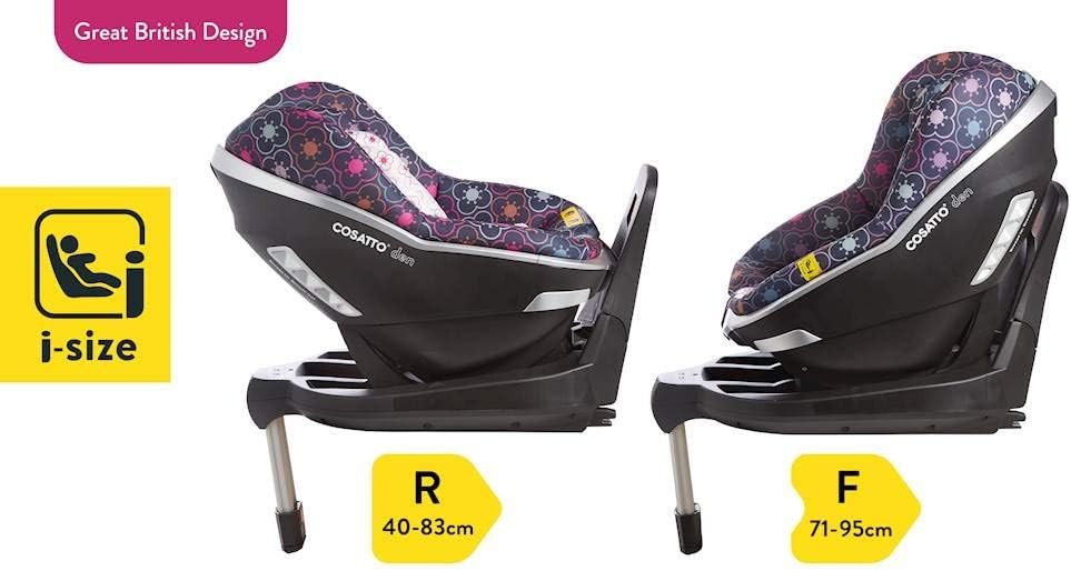 i-Size ISOFIX Car Seat Birth–18kg R129 Rear Forward Facing
