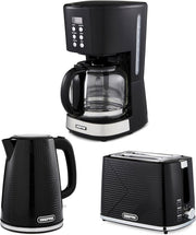 Coffee Maker Kettle Toaster Set | 1.5L Programmable Machine + 1.7L Fast Boil