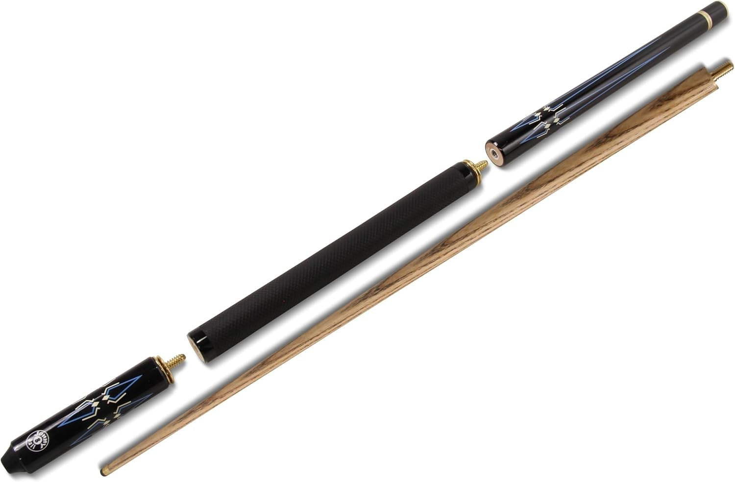 Adjustable Pool Cue 45–57in 4pc Ash Cue 10mm Tip Space Saving