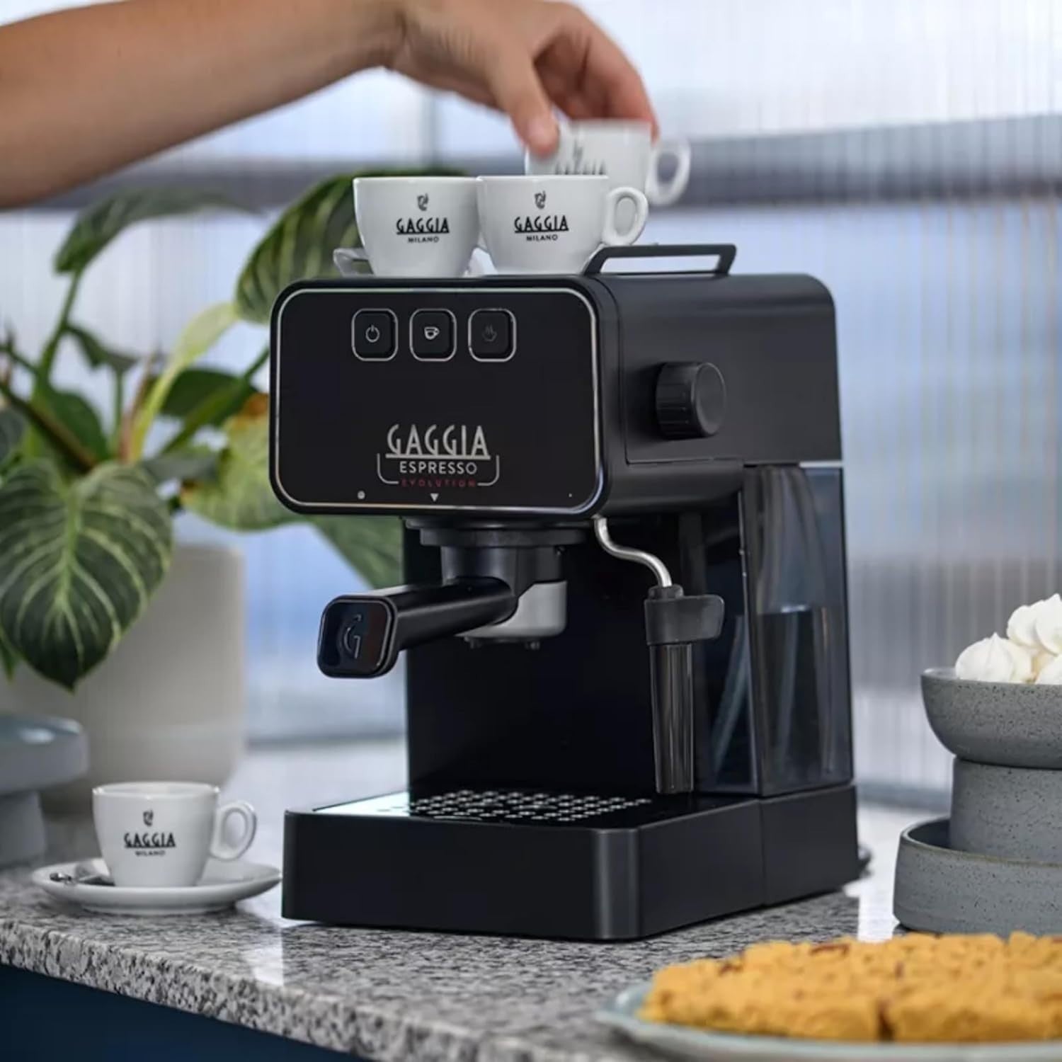 1.2L Manual Espresso Machine | Powerful 1425W | Milk Frother | Café-Style Drinks