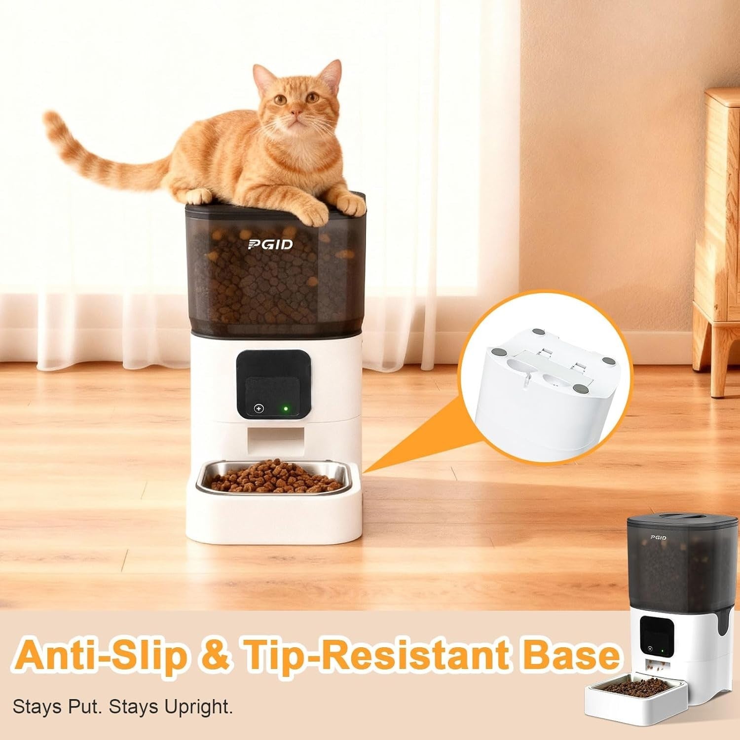 WiFi Automatic Cat Feeder 6L Smart Pet Food Dispenser App Control