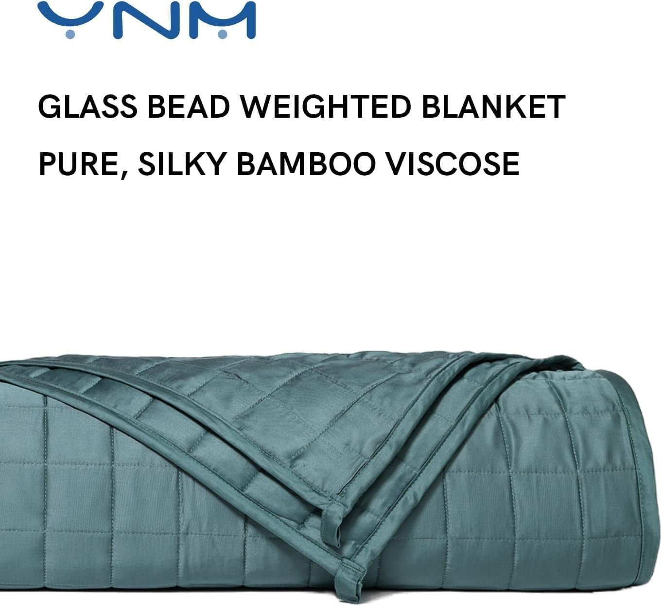 9kg Cooling Weighted Blanket, Green Bamboo 152x203cm for Sleep & Relaxation