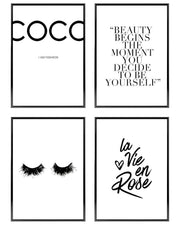 Modern Black Gold Abstract Canvas Wall Art Set 3Pcs 60x90cm