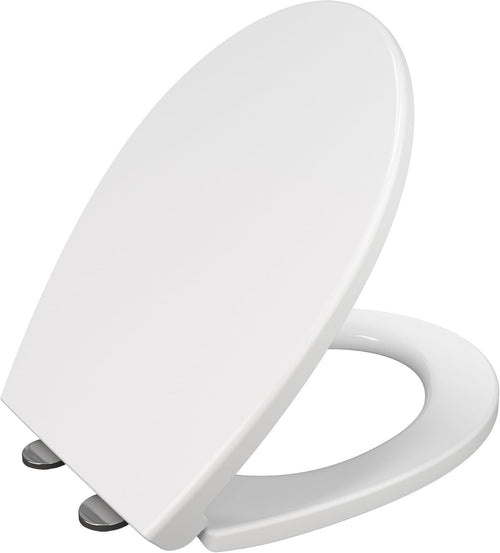 Soft Close Toilet Seat Oval Standard Size Quick Release Easy Clean Top Fix