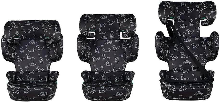 Foldable Booster Car Seat 100–150cm Lightweight Travel ISOFIT 4–12 Years