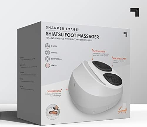 Shiatsu Foot Massager with Heat & Air Compression Adjustable Levels for Relief