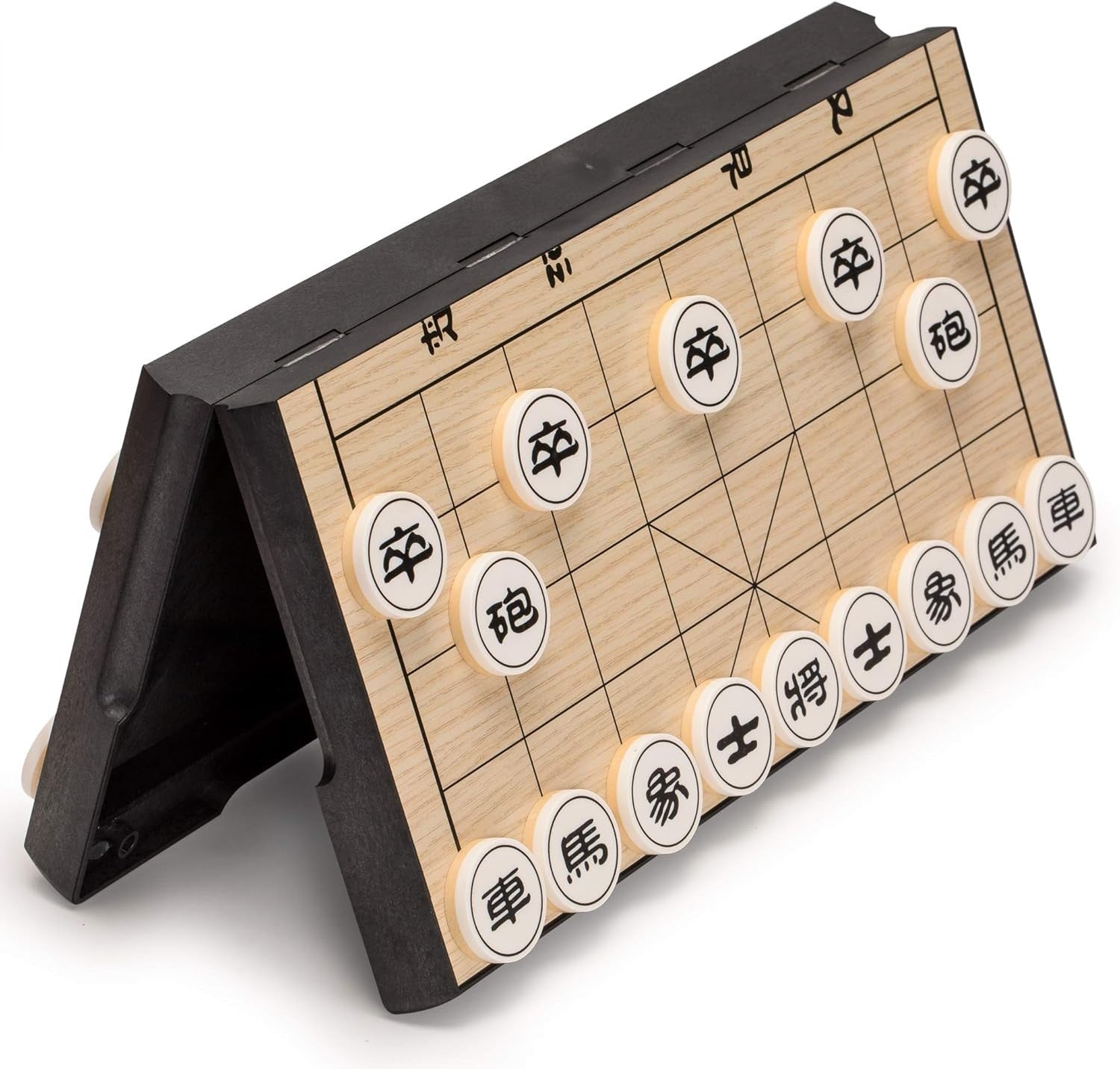 Magnetic Xiangqi Travel Chess Set Folding 31cm Board 32 Pieces