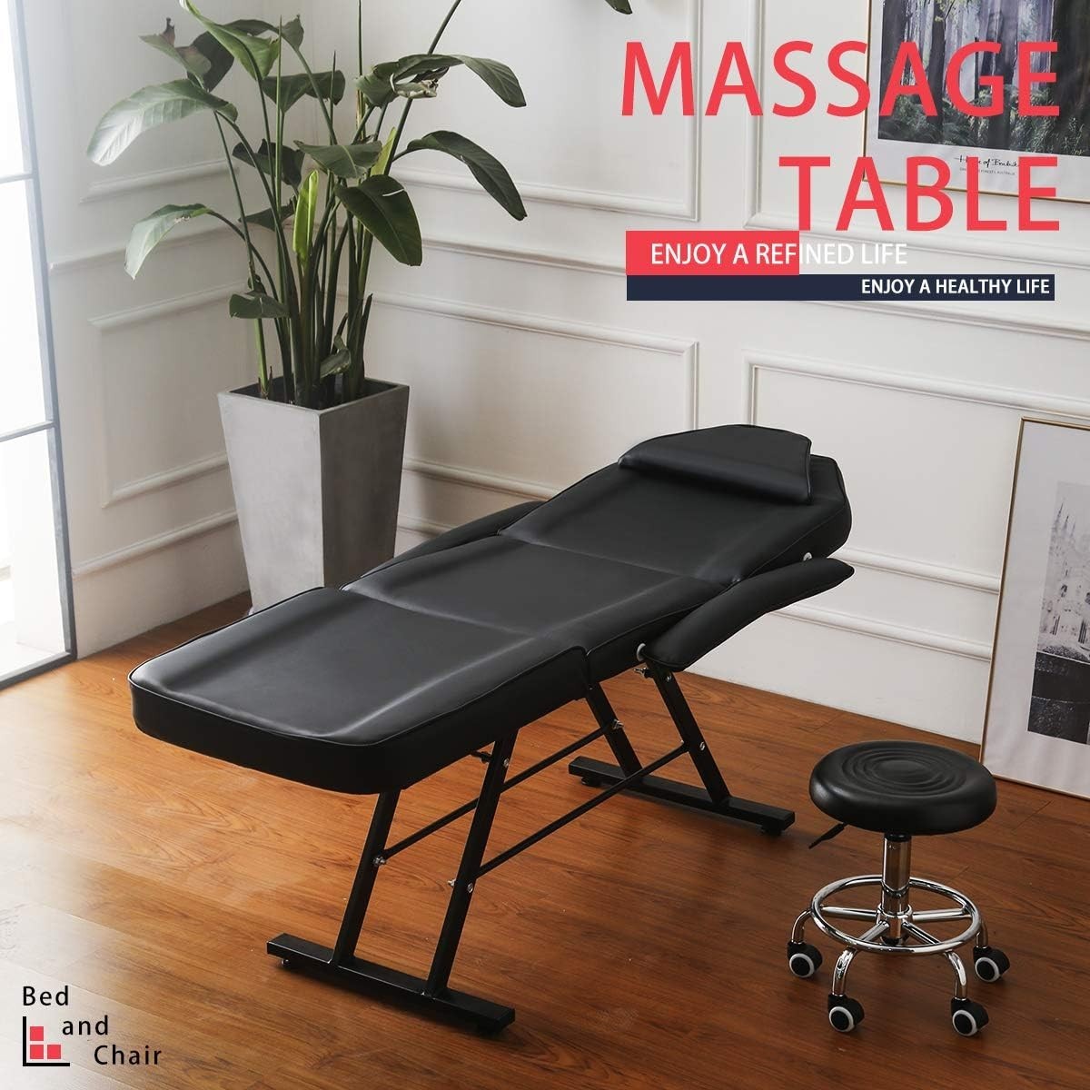 Adjustable Pedicure Salon Stool With Foot Spa Basin Rolling Chair