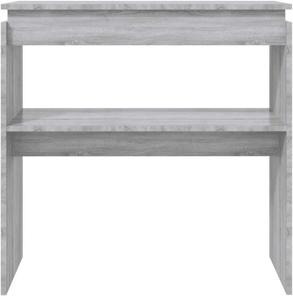Compact Grey Sonoma Console Table 80x30x80cm – Sturdy, Stylish Storage