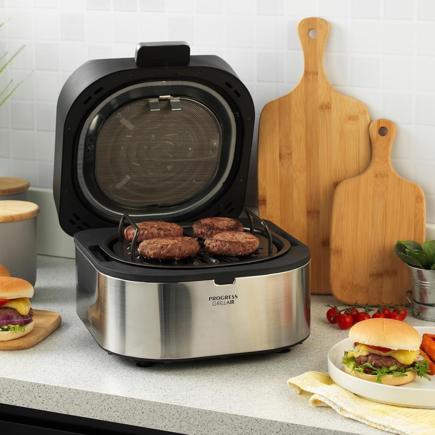 5.2L Air Fryer Grill 5in1 Smokeless Digital Multicooker 1760W Probe