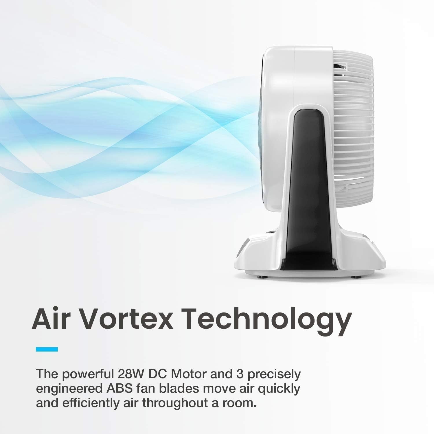 Ultra Quiet DC Air Circulator Fan – 16Speed LED Display Remote Oscillating Timer