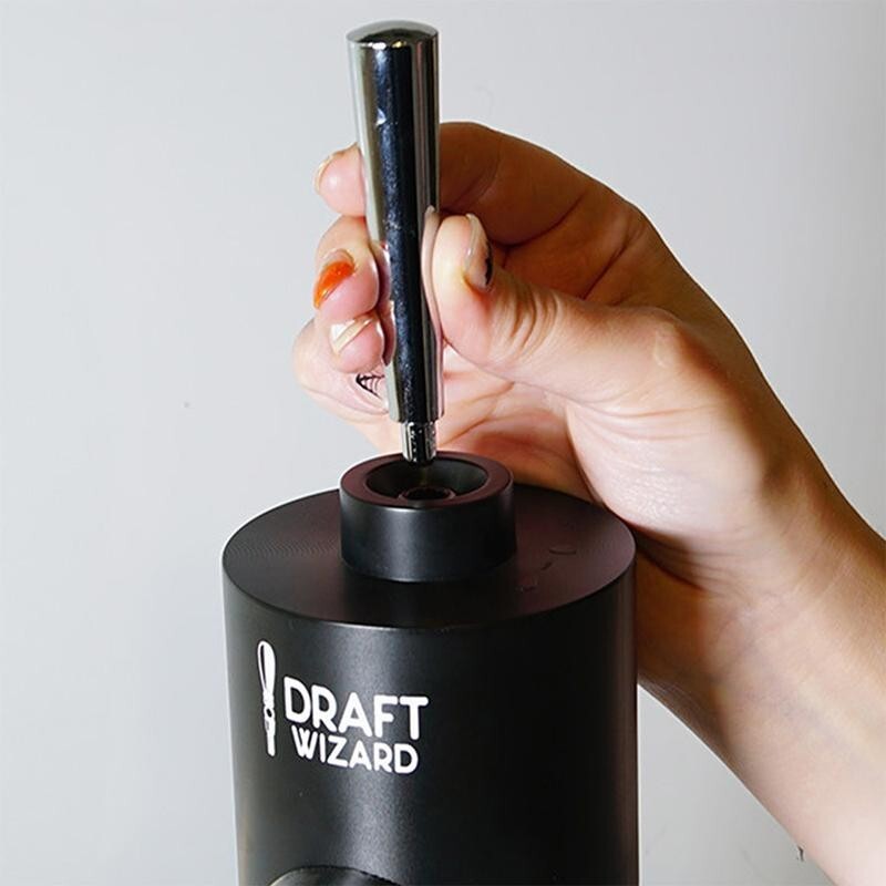 Draft Wizard Beer Dispenser Tap – Ultrasonic Frothing System for Cans