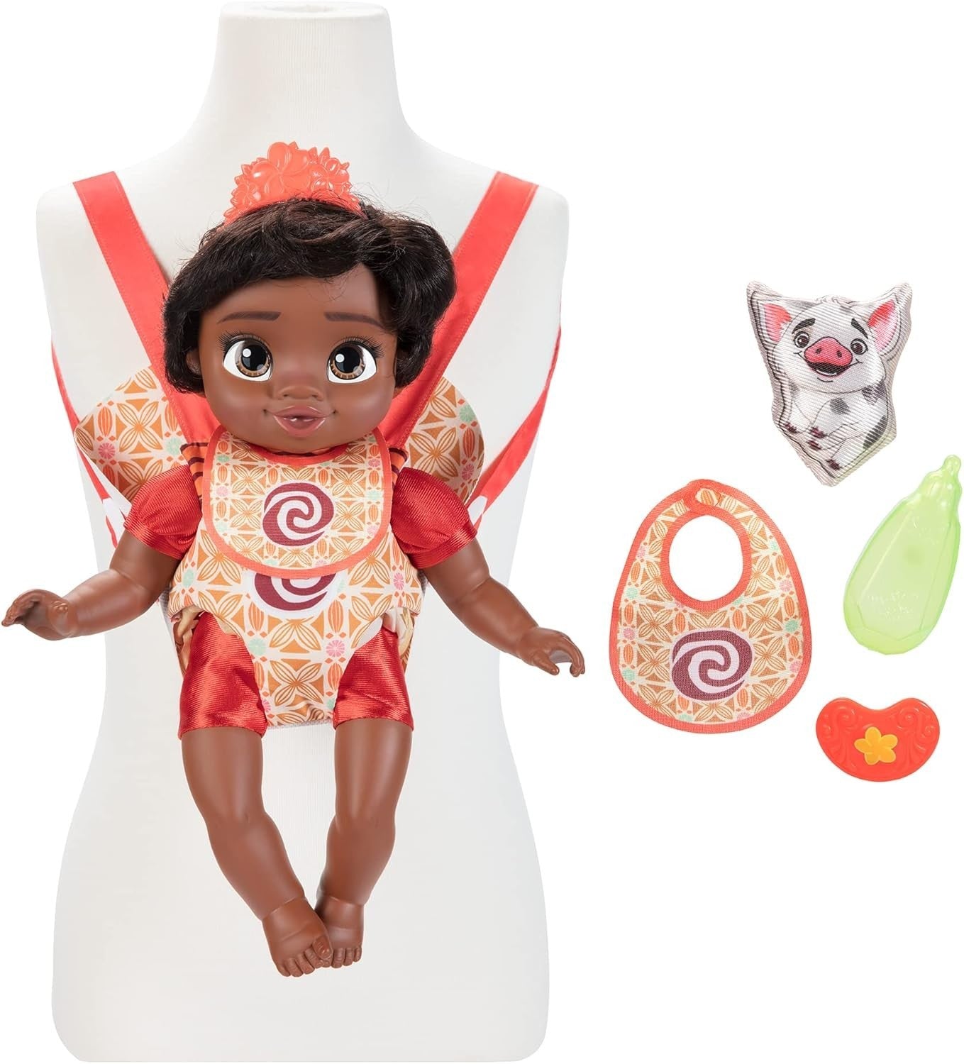 Baby Princess Doll Playset with Carrier Plush Friend Bottle & Tiara