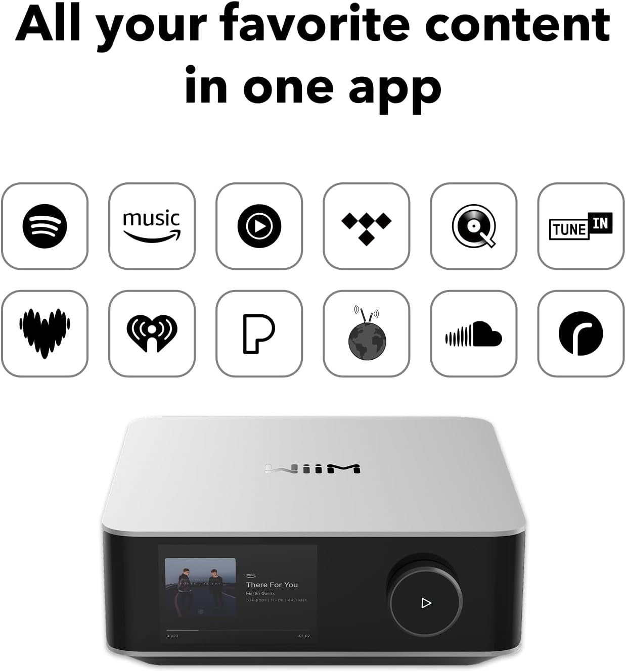 100W Streaming Amplifier WiiM Amp Ultra with Wi-Fi Bluetooth & HDMI ARC