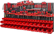 Heavy Duty Garage Tool Wall Storage Board Kit With Bins Hooks 1728mm