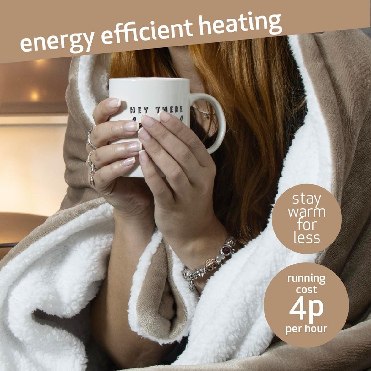 Electric Heated Throw Blanket Luxury Double Fleece 10 Heat Levels Washable