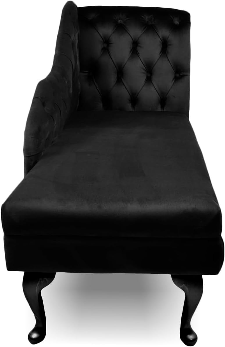 Velvet Tufted Chaise Lounge Sofa Right Hand – Handmade, Durable & Stylish