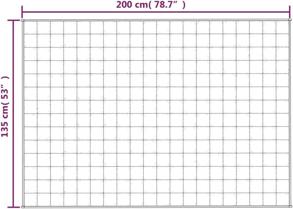 Blue 6kg Weighted Blanket 135x200 cm for Stress & Anxiety Relief